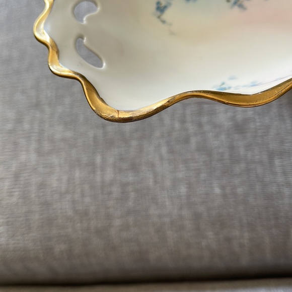 MZ Austria Moritz Forget Me Nots Serving Dish - Vintage Flowers - Picture 9 of 9